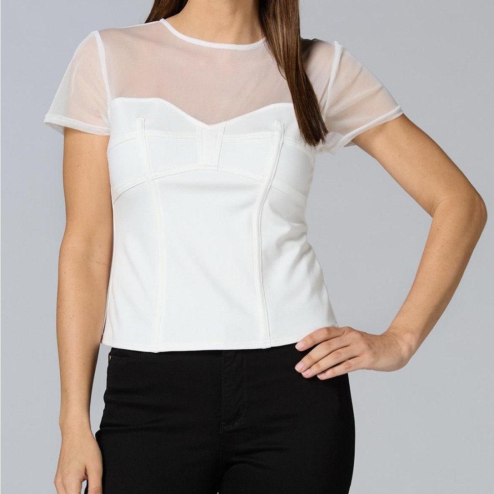 Versona cache corset mesh yoke top size XS
#0211